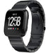 Fitbit Versa / Versa 2 Armband Metall (Schwarz)