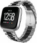 Fitbit Versa / Versa 2 Gliederamband (Silber / Schwarz)