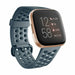 Fitbit Versa (2) siliconen band met gaatjes (grijsblauw)