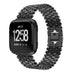 Fitbit Versa / Versa 2 Stahl-Fischarmband (Schwarz)