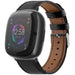 Correa cuero Fitbit Sense 2 (serré negro)