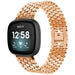 Bracelet acier poisson Fitbit Versa 3 (or rose)