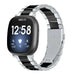 Bracelet acier inoxydable Fitbit Versa 3 (argent/noir)