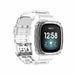 Correa TPU con marco de cristal Fitbit Sense (transparente)