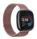Correa milanesa Fitbit Versa 4 (rosa)