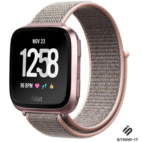 Fitbit Versa/Versa 2 Nylon Strap (Pink)