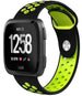 Fitbit Versa (2) sport band (zwart/geel)
