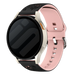 Huawei Watch 5 - 42mm Flower Silikonarmband (Schwarz/Hellrosa)
