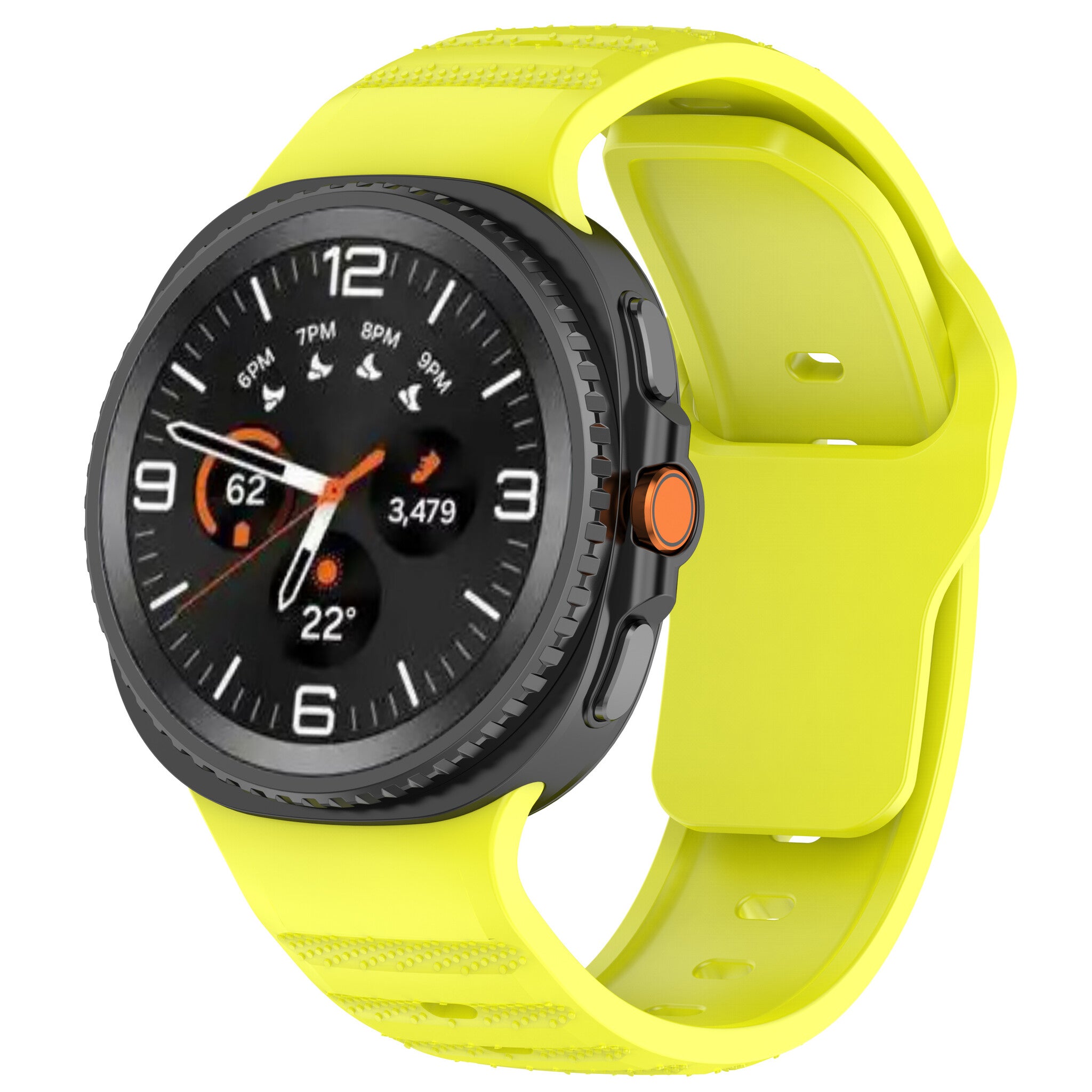 Bracelet silicone outdoor Samsung Galaxy Watch 8 - 44mm (lime)