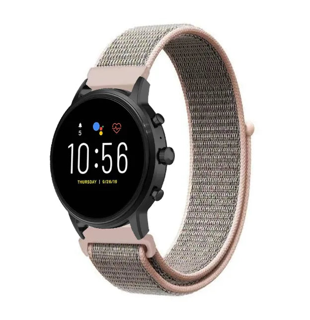 Fossil Gen 4 Explorist (HR) nylon band (pink sand)