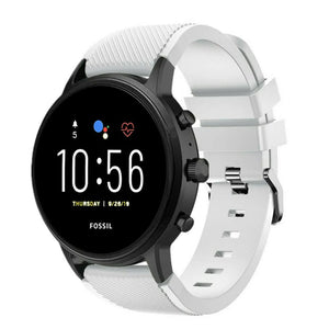Correa silicona Fossil Gen 4 Explorist HR (blanco)