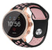 Fossil Gen 5e 42mm sport bandje zwart/roze