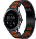 Fossil Gen 5e 44mm houten/stalen band (zwart)