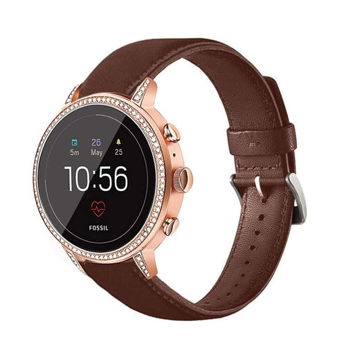 Huawei Watch GT 7 - 41mm leren band (roodbruin)