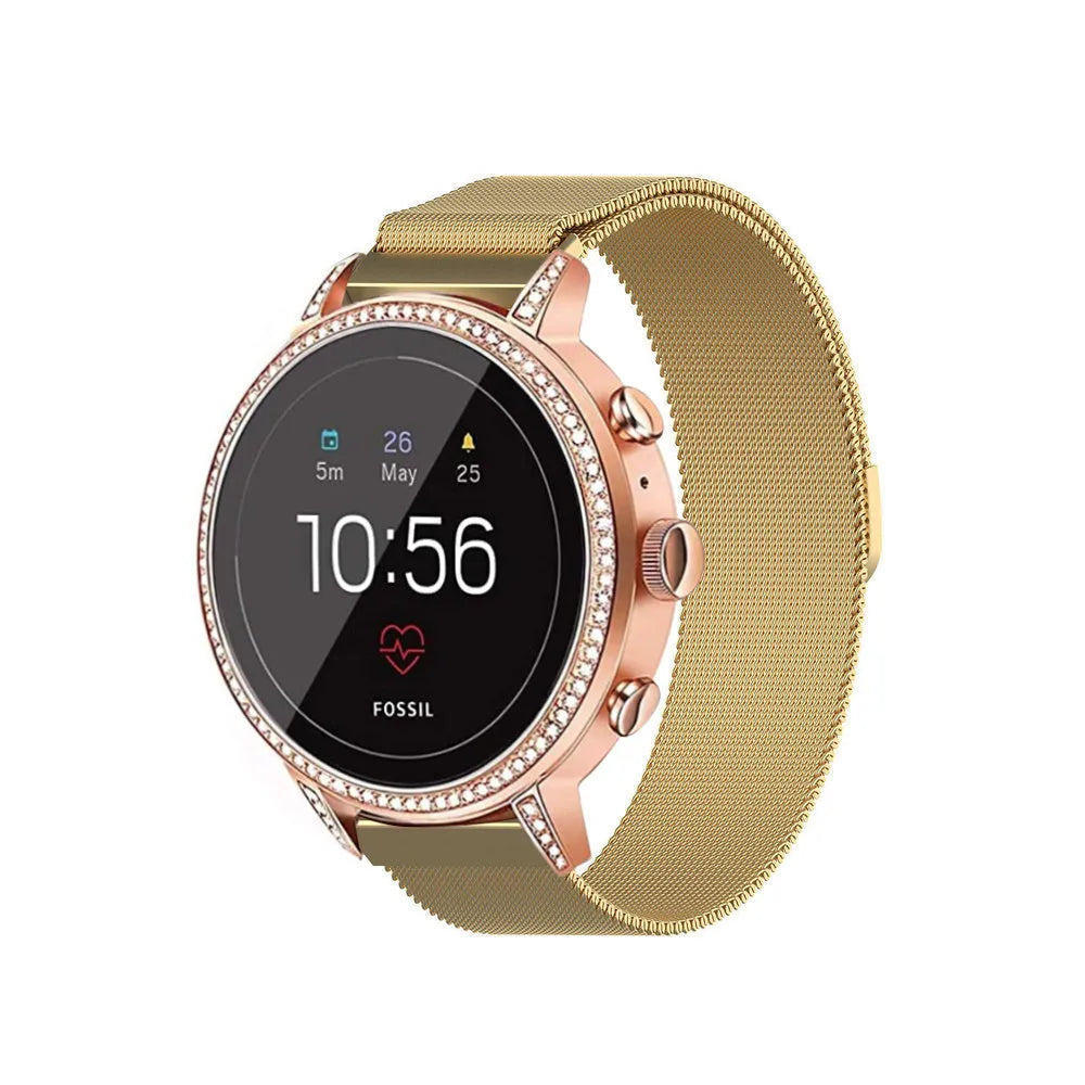 Fossil Gen 4 Venture (HR) Milanese Strap (Gold)