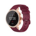 Fossil Gen 5e - 42mm Silikonarmband (Dunkelrot)