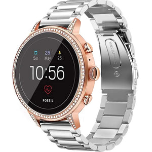Bracelet acier Fossil Gen 4 Venture HR (argent)