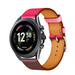 Fossil Gen 6 - 44mm leren band (knalroze/roodbruin)