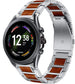 Fossil Gen 6 44mm Holz/Stahlarmband (Silber)