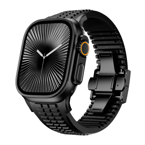 Correa silicona 'Premium' Apple Watch Ultra (negro)