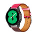 Samsung Galaxy Watch 4 - 40mm Lederarmband (Pink/Rot/Braun)