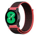Samsung Galaxy Watch 4 - 40mm nylon band (zwart/koraal)