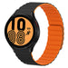 Bracelet silicone magnétique Galaxy Watch 4 40 mm (noir/orange)