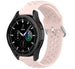 Bracelet  silicone avec trous Samsung Galaxy Watch 4 Classic 42mm (rose)