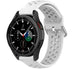 Bracelet en silicone avec trous Samsung Galaxy Watch 4 Classic 42mm (blanc)