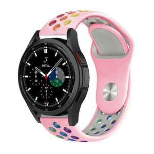 Silicone Sport Strap, on a watch, 3/4 front view