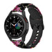 Samsung Galaxy Watch 4 Classic 42mm Pink Flower Siliconen bandje