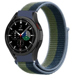 Nylon Strap, moss green, on a watch, 3/4 front view