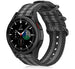 Bracelet nylon boucle Samsung Galaxy Watch 4 Classic 46mm (noir/gris)