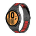 Samsung Galaxy Watch 4 Classic 42mm stalen schakel band (zwart/rood)
