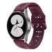 Samsung Galaxy Watch 4 40mm Silikonarmband mit Muster (Weinrot)