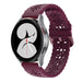Correa silicona estampada Samsung Galaxy Watch 4 44mm (burdeos)