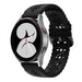 Samsung Galaxy Watch 4 44mm Silikonarmband mit Muster (Schwarz)