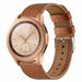 Bracelet cuir Samsung Galaxy Watch 42mm (serré marron)