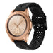 Samsung Galaxy Watch 42mm Silikonarmband mit Muster (Schwarz)