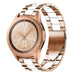 Bracelet acier Samsung Galaxy Watch 42mm (or rose/blanc)