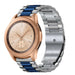 Bracelet acier Samsung Galaxy Watch 42mm (argent/bleu)