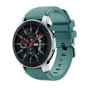 Twill Silicone Strap, on a watch, 3/4 front view