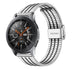 Bracelet acier inoxydable Samsung Galaxy Watch 46mm (argent/noir)