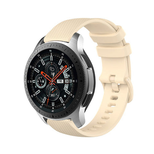 Bracelet silicone Premium Samsung Galaxy Watch 46mm (beige)