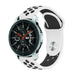 Samsung Galaxy Watch 46mm Sportarmband (Weiß/Schwarz)