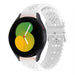 Samsung Galaxy Watch 5 40mm Silikonarmband mit Muster (Weiß)