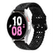 Samsung Galaxy Watch 5 44mm Silikonarmband mit Muster (Schwarz)