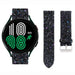 Bracelet cuir pailleté Galaxy Watch 5 - 44mm (noir)