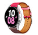 Bracelet cuir Samsung Galaxy Watch 5 - 44mm (rose/rouge foncé)