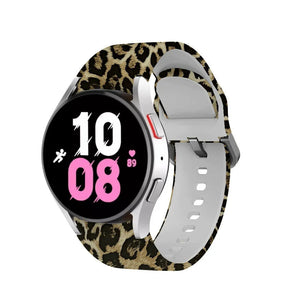 Print Silicone Strap, on a watch, 3/4 front view